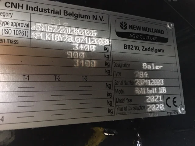 Presse NEW-HOLLAND ROLL-BELT 180