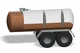 Camion-citerne à pompe avec pompe rotative