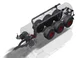 Camion-citerne à pompe avec pompe rotative